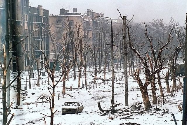 Центр города Грозный, 27 января 1995 года.