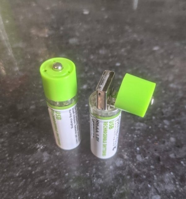 Батарейки, которые можно заряжать через USB