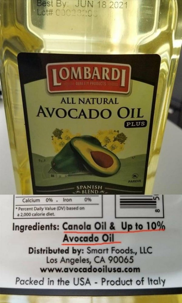 Натуральное масло авокадо