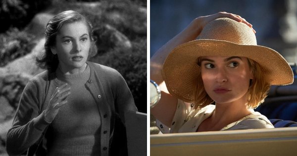 Героини Джоан Фонтейн и Лили Джеймс в двух вариантах фильма «Ребекка» (1940 и 2020)