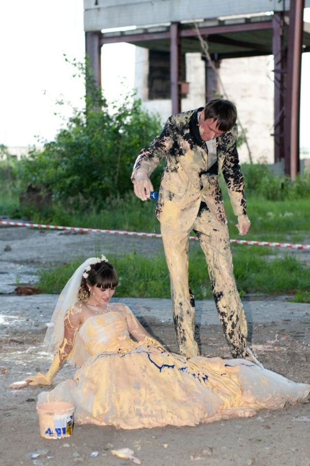 Безумные свадебные фотографии