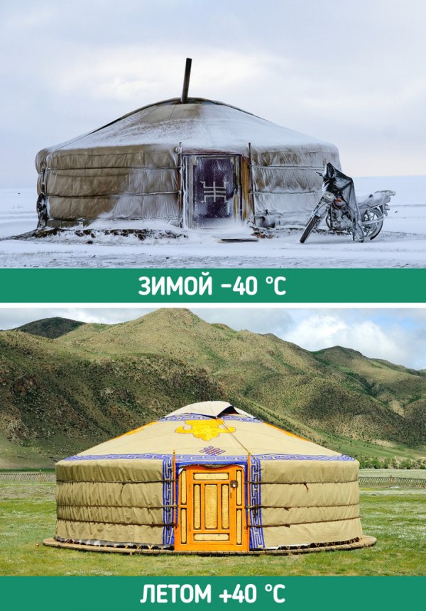 В Монголии почти нет осени и весны
