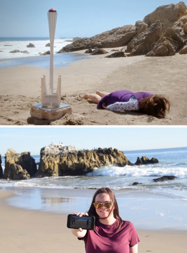 «Мы должны были посетить пляж, на котором снимали сцену перезагрузки Джанет, во время нашей недавней поездки»