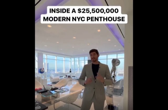 Заглянем внутрь пентхауса в Нью-Йорке, который стоит 25 миллионов долларов