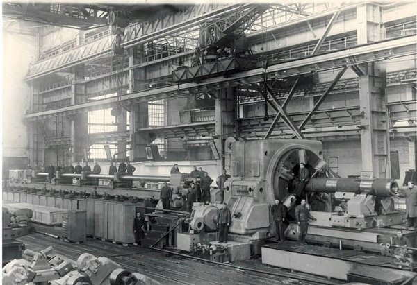 Станок на Краматорском заводе тяжёлого станкостроения, СССР, 1954 год