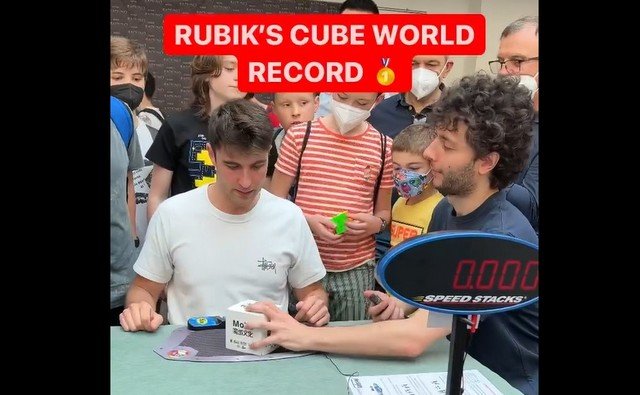 Рекорд по сборке кубика Рубика - или фейк