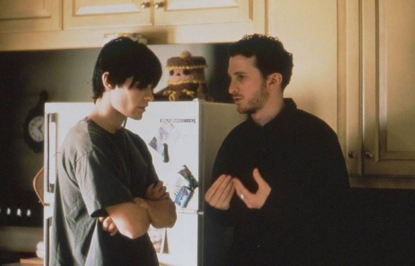 Джаред Лето и Даррен Аронофски на съёмках «Реквиема по мечте» (2000)