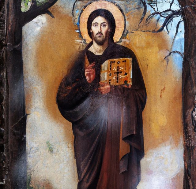 Христос Пантократор из Синайского монастыря, старейшая икона в мире