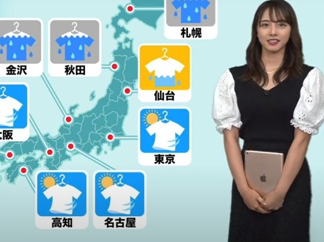 В сезон дождей японцы внимательно следят за прогнозом стирки и сушки белья