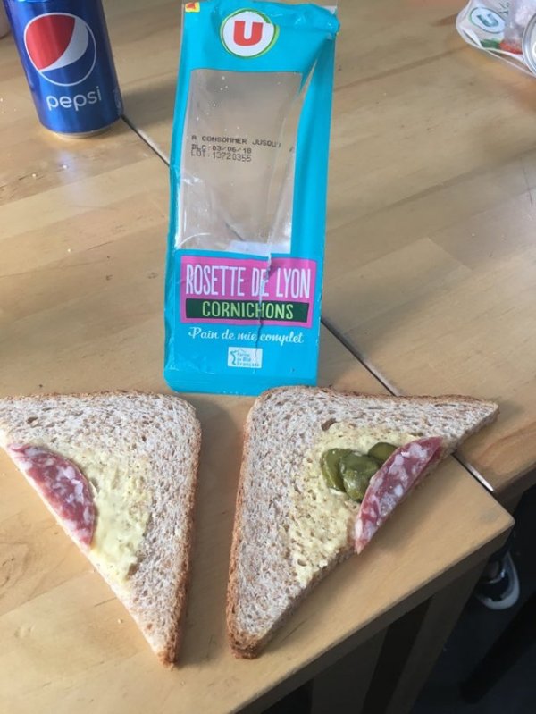 Вот что значит покупной сандвич