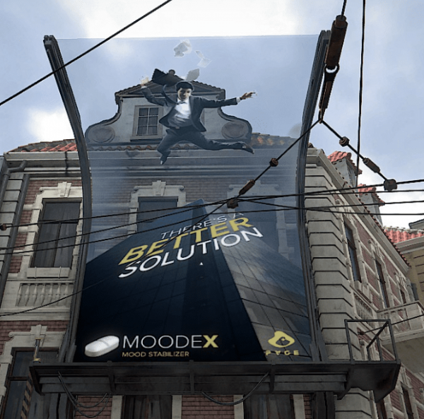 Реалистический билборд видеоигры Deus Ex: Mankind Divided