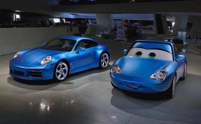 Porsche и Pixar создали автомобиль, стилизованный под Салли Карреру из мультфильма «Тачки»