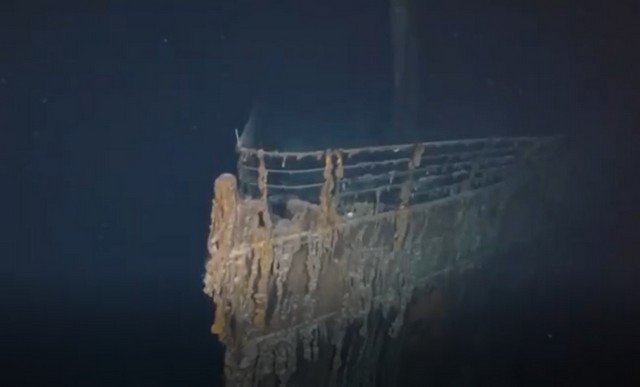 Новое видео с &quot;Титаника&quot;, которое дает возможность прикоснуться к затонувшему кораблю