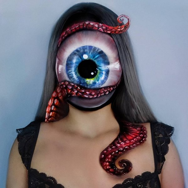 Крутые и страшные оптические иллюзии от профессиональной визажистки