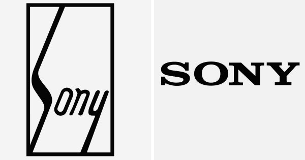 Логотип компании «Sony» в 1955 и 2022