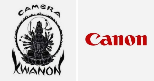 Логотип «Canon» в 1934 и 2022