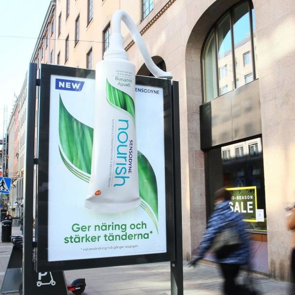 Реклама зубной пасты Sensodyne