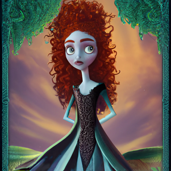 Принцесса Мерида из мультфильма «Храбрая сердцем»