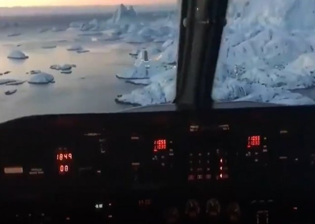 Как посадить самолет в Гренландии
