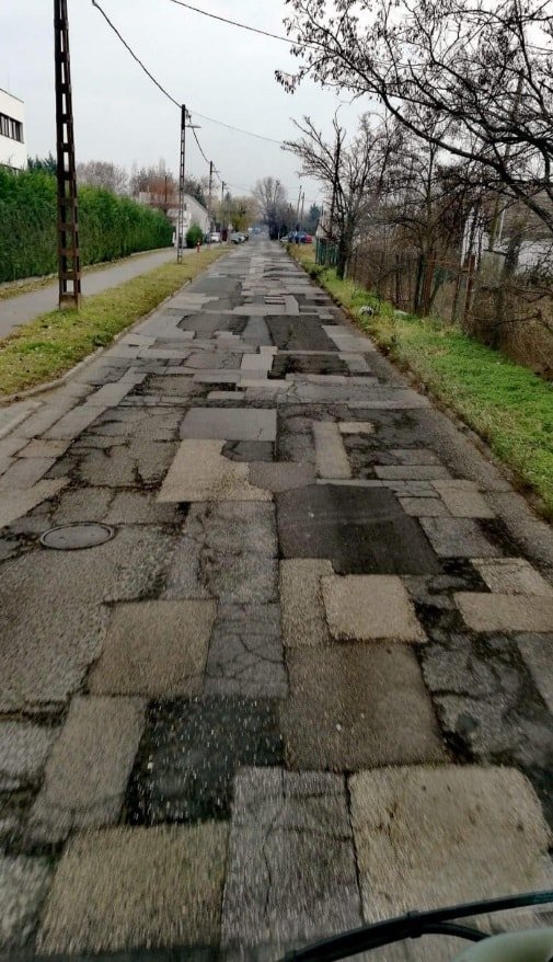 Самая ремонтируемая улица в Будапеште