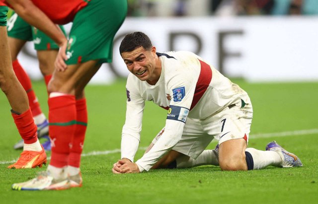 Роналду расплакался из-за проигрыша сборной Марокко: Португалия вылетела с ЧМ-2022