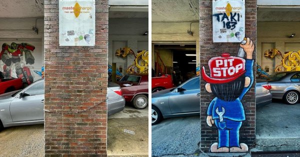 Крутые граффити, которые превращают унылые уголки города в красочные арт-объекты