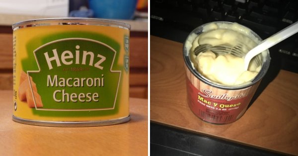 Консервированные макароны с сыром
