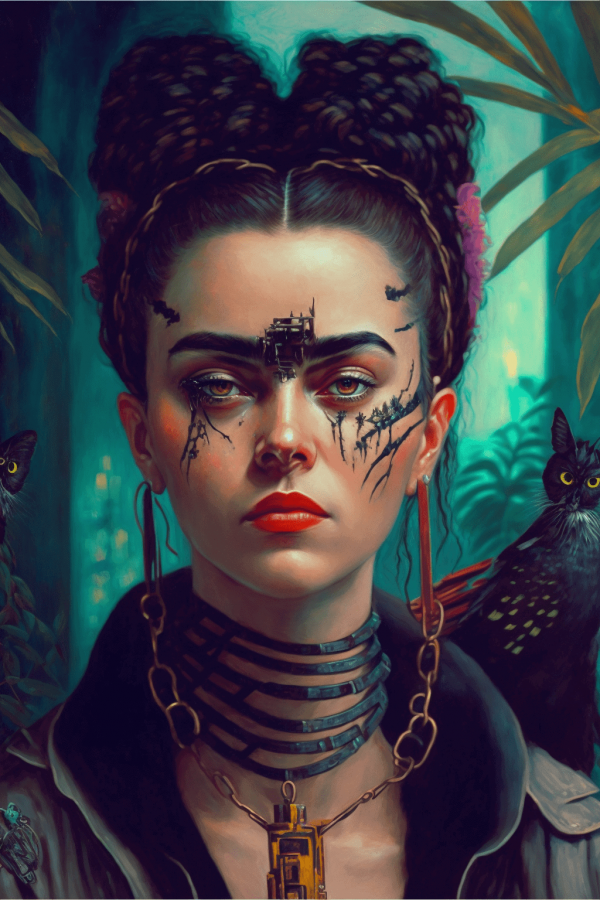 «Автопортрет с терновым ожерельем и колибри» Фриды Кало
