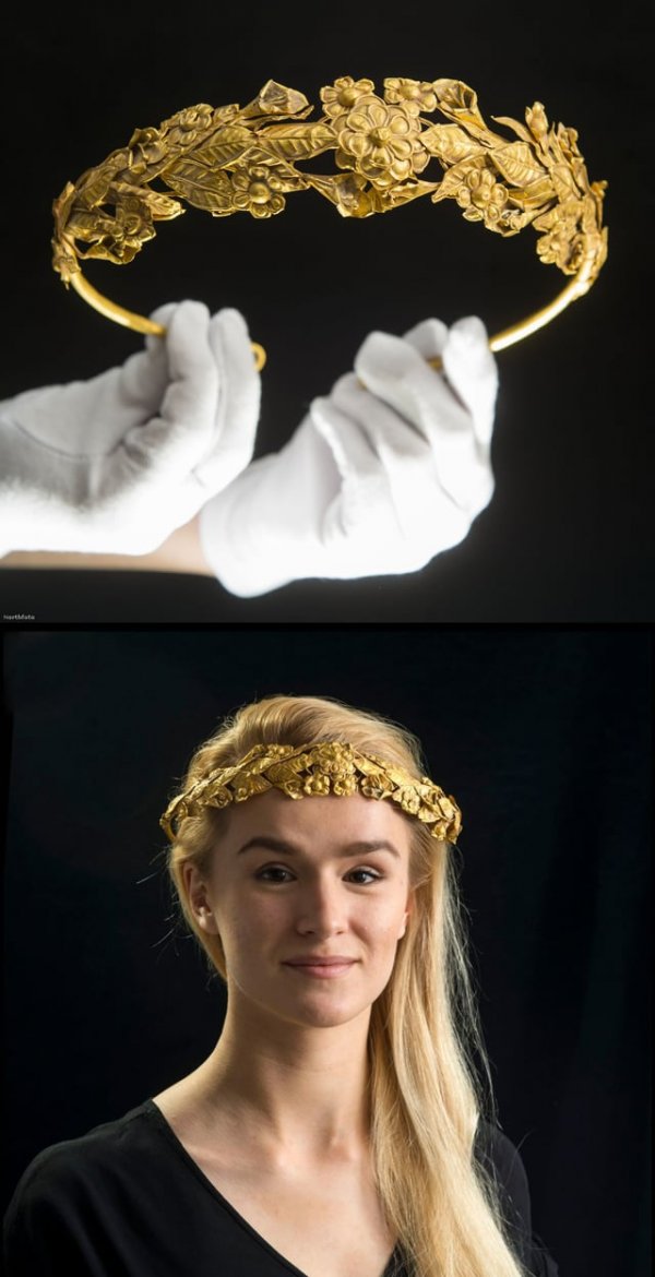 Древнегреческий золотой венок возрастом 2300 лет