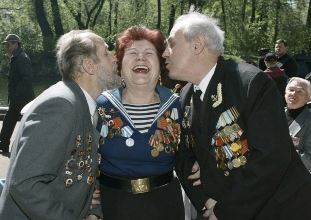 Ветераны в Парке Горького, 1999 год