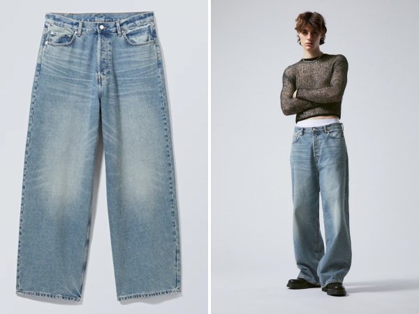 8 место: Джинсы Weekday Astro Loose Baggy Jeans, $70 (~6000 руб)