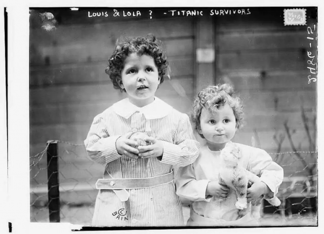 Луи и Лола, одни из выживших пассажиров «Титаника»