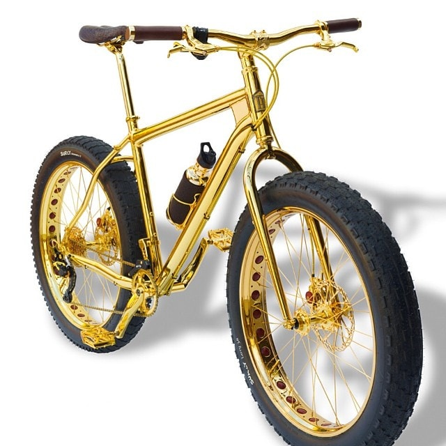 Самый дорогой горный велосипед, изготовленный из чистого золота — 1 миллион долларов
