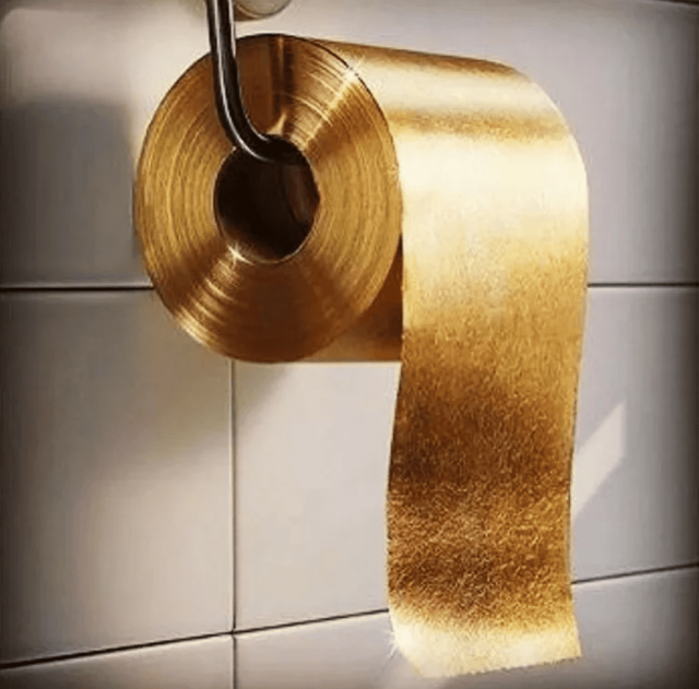 Туалетная бумага из 24-х каратного золота — 1,38 миллиона долларов