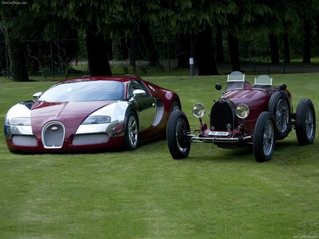 Первый Bugatti и современная версия