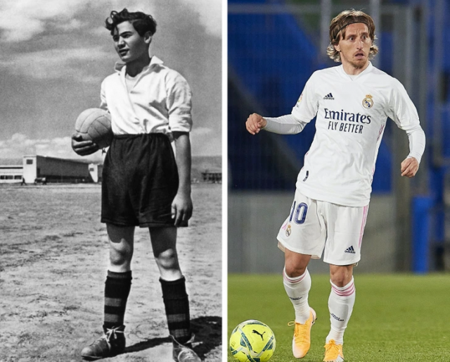 Футболист в 1935 году и в 2020-м