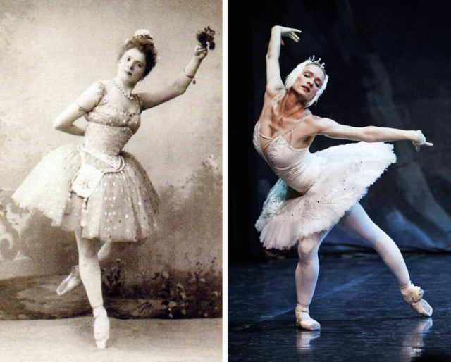 Балерина в 1898 году и в 2019-м