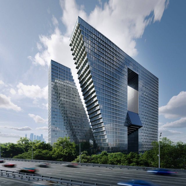 В Москве собираются построить небоскреб в 100 метров с рестораном и бассейном на крыше (4 фото)