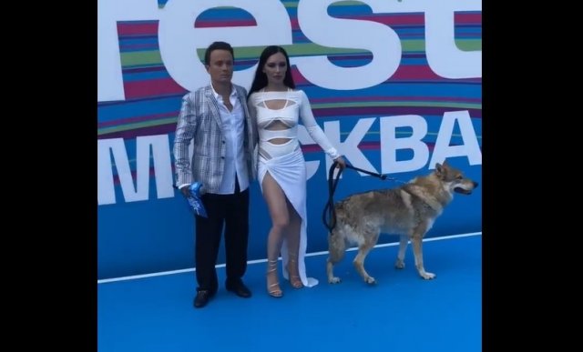 Ольга Серябкина пришла на VK Fest с волком