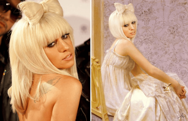 Леди Гага на картине «Невинность» Гийома Синьяка