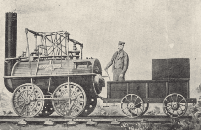 Первый в мире пассажирский паровоз, 1825 год