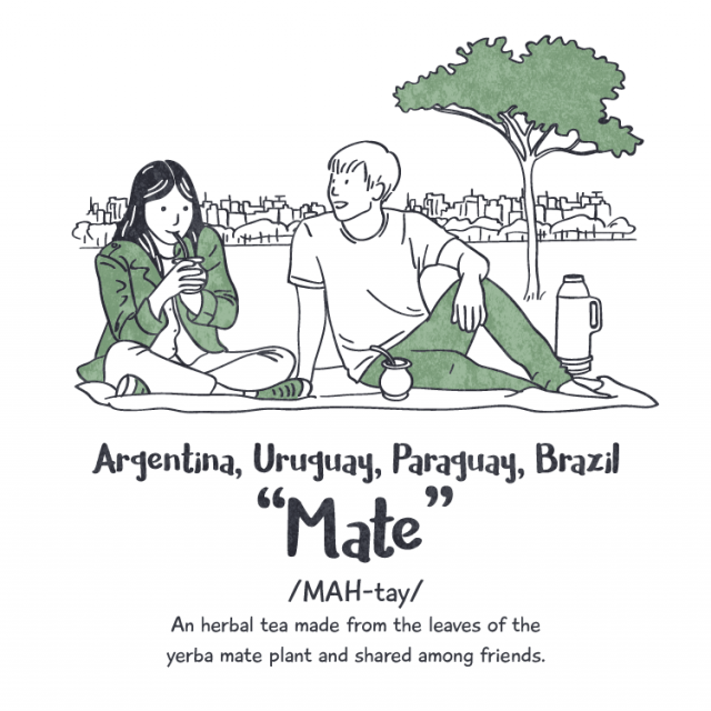 Аргентина, Уругвай, Парагвай и Бразилия — мате