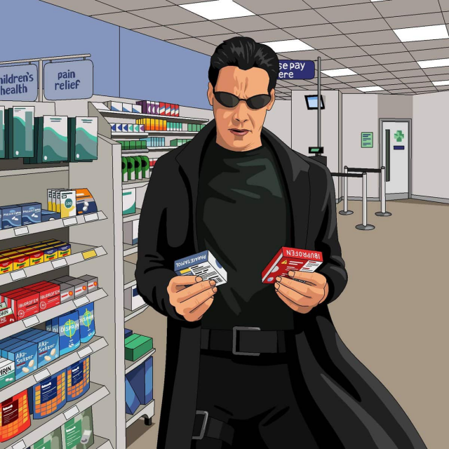 Нео в аптеке