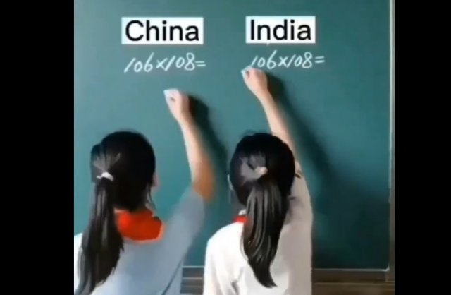 Как считают в Китае и Индии