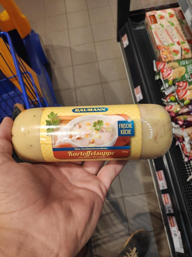 В Германии можно купить суп в форме колбаски