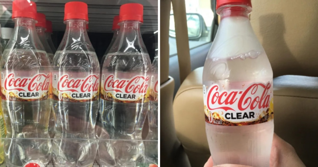 Прозрачная кока-кола продаётся в Японии