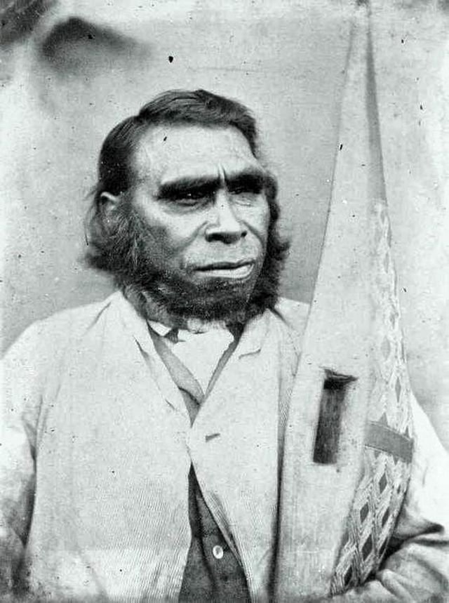 Один из последних коренных жителей Тасмании, уничтожены британскими поселенцами, 1869 год.