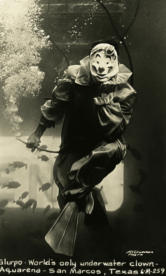 Глурпо — единственный в мире клоун, который выступал под водой