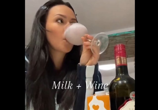 Новый тренд: смешать вино с молоком