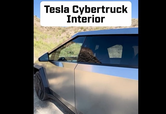 Как выглядит Tesla Cybertruck внутри